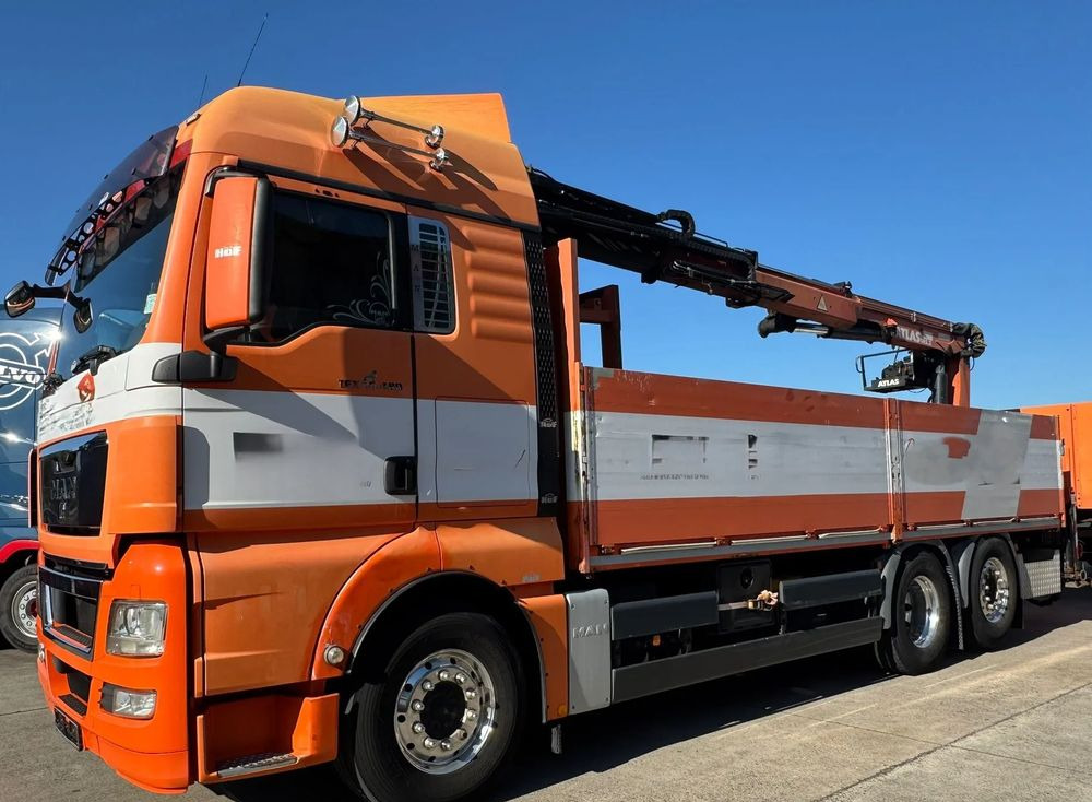 MAN TGX 26.480 • HDS Atlas 145.2 •Oś podnoszona i skrętna 426 tys. km - Zestaw z przyczepą Schwarzmüller Oś przednia – resory piórowe, tylna – pneumatyka • - Planbil, Kranbil: bilde 5 MAN TGX 26.480 • HDS Atlas 145.2 •Oś podnoszona i skrętna 426 tys. km - Zestaw z przyczepą Schwarzmüller Oś przednia – resory piórowe, tylna – pneumatyka • - Planbil, Kranbil: bilde 5