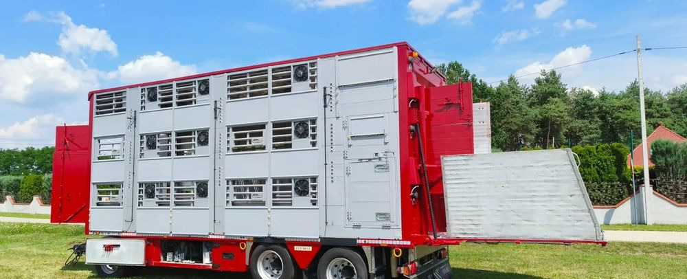 Pezzaioli RBA 32/TRZYOSIOWA PRZYCZEPA-2XBYDŁO,3X TRZODA/HYDRAULICZNIE PODNOSZONY DACH I PODŁOGI / OŚ ŚRODKOWA PODNOSZONA - Dyretransport tilhenger: bilde 2 Pezzaioli RBA 32/TRZYOSIOWA PRZYCZEPA-2XBYDŁO,3X TRZODA/HYDRAULICZNIE PODNOSZONY DACH I PODŁOGI / OŚ ŚRODKOWA PODNOSZONA - Dyretransport tilhenger: bilde 2