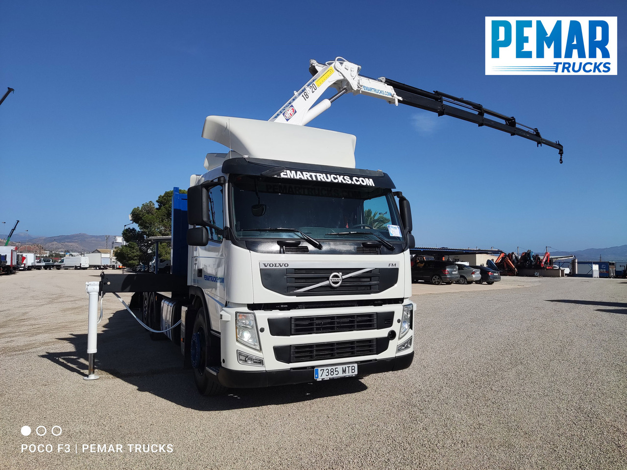 Transporter lastebil, Kranbil VOLVO FM 410 6X2 GRUA PORTAMAQUINARIA: bilde 17