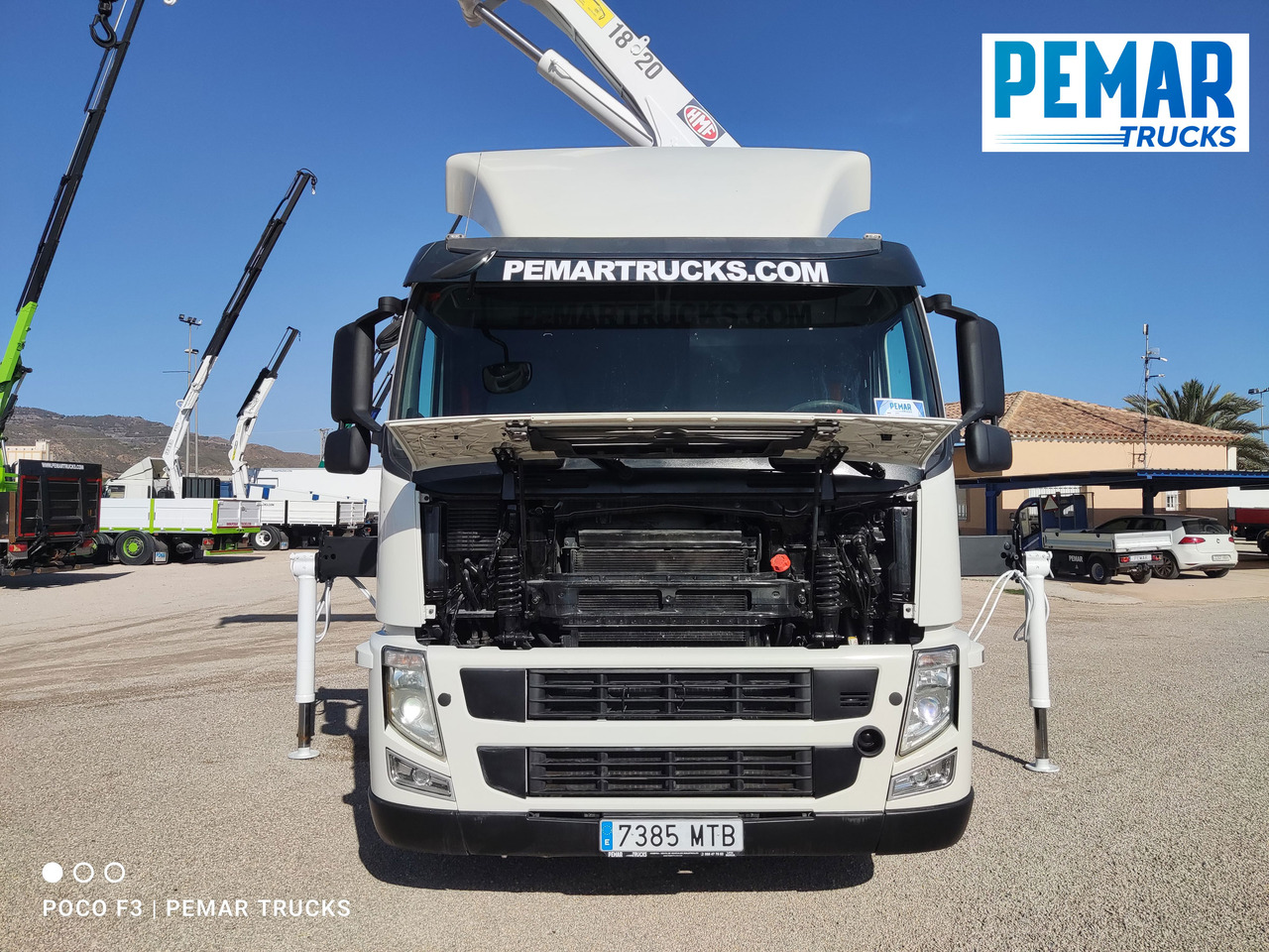 Transporter lastebil, Kranbil VOLVO FM 410 6X2 GRUA PORTAMAQUINARIA: bilde 25