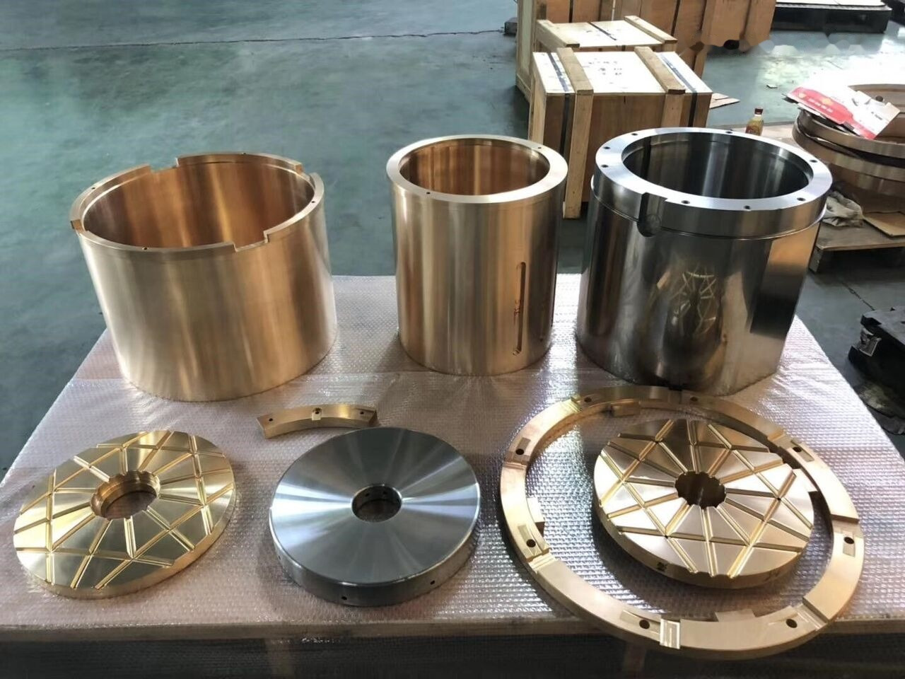 Copper bush and sleeves for Crusher - Reservedeler: bilde 1 Copper bush and sleeves for Crusher - Reservedeler: bilde 1