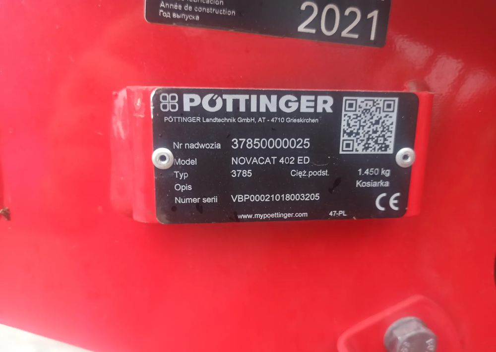Pottinger NOVACAT 402ED - Slåmaskin: bilde 4 Pottinger NOVACAT 402ED - Slåmaskin: bilde 4
