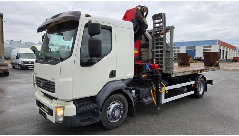 Volvo FL280 4X2 HMF 1560 + platform - Krokbil, Kranbil: bilde 1 Volvo FL280 4X2 HMF 1560 + platform - Krokbil, Kranbil: bilde 1