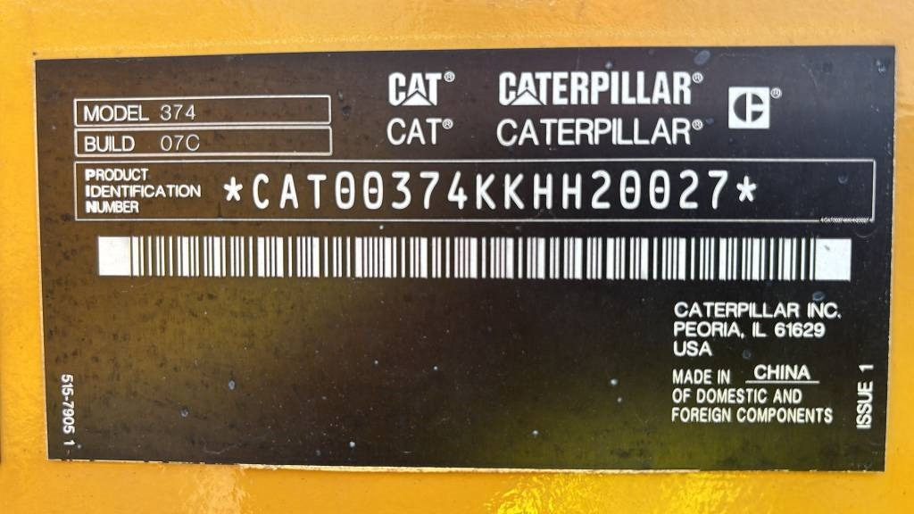 CAT 374 - Beltegraver: bilde 2 CAT 374 - Beltegraver: bilde 2
