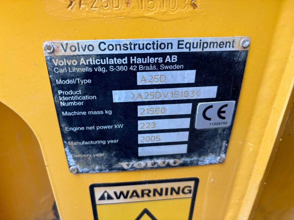 Volvo A 25 D (Under Preparation)  - Rammestyrt dumper: bilde 3 Volvo A 25 D (Under Preparation)  - Rammestyrt dumper: bilde 3