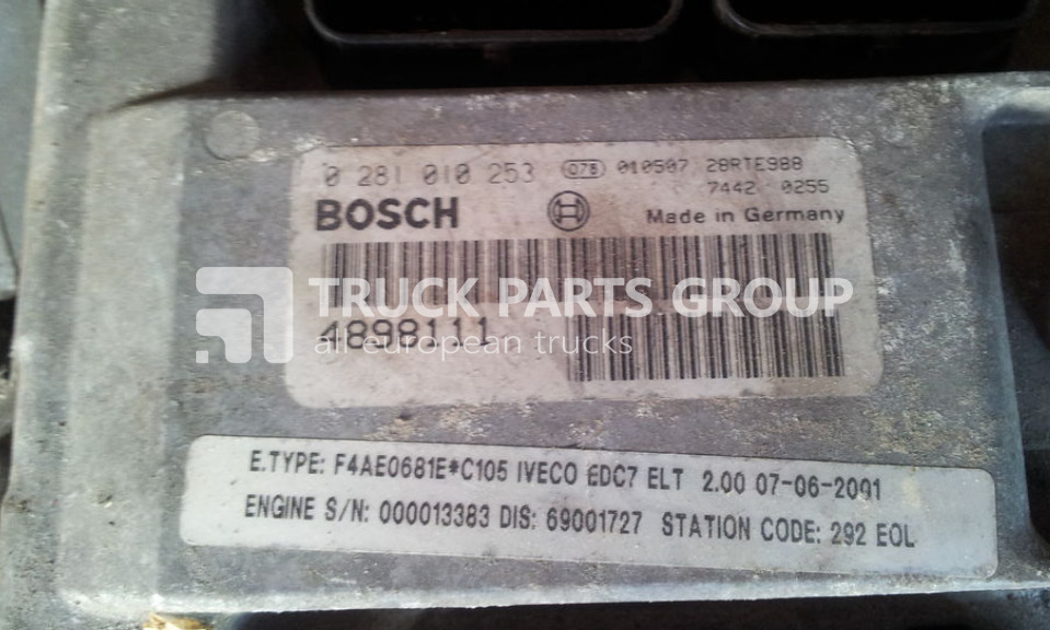 IVECO EUROCARGO TACTOR, engine control unit, EDC ECU, EDC7 ELT, BOSCH control unit - Styreenhet for Lastebil: bilde 1 IVECO EUROCARGO TACTOR, engine control unit, EDC ECU, EDC7 ELT, BOSCH control unit - Styreenhet for Lastebil: bilde 1