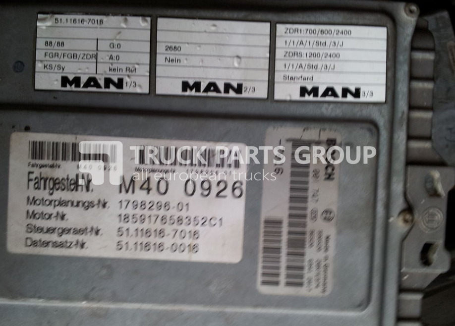 MAN ECU EDC, engine control unit 4 series , L2000, 51116167173, 5111 control unit - Styreenhet for Lastebil: bilde 4 MAN ECU EDC, engine control unit 4 series , L2000, 51116167173, 5111 control unit - Styreenhet for Lastebil: bilde 4