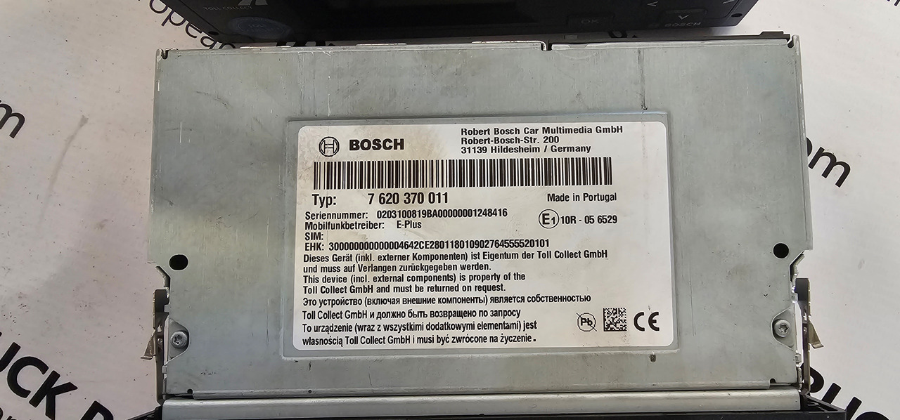 MAN MAN TGX / TGS EURO6 emission toll collector control dashboard unit by BOSCH 7620370011. - Reservedeler for Lastebil: bilde 3 MAN MAN TGX / TGS EURO6 emission toll collector control dashboard unit by BOSCH 7620370011. - Reservedeler for Lastebil: bilde 3