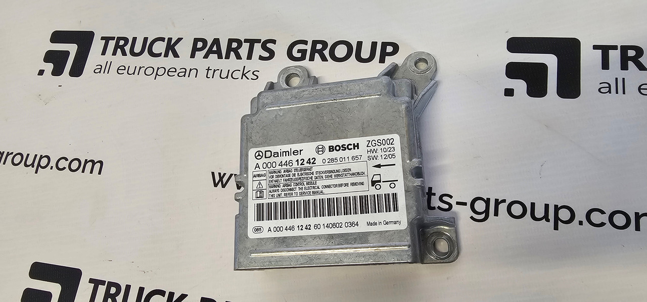 MERCEDES-BENZ MERCEDES BENZ ACTROS MP4 EURO6 air bag control unit module by BOSCH 0004461242, 0285011657, 0004461142, 0004461542, 0004461642, 0004461742. - Reservedeler for Lastebil: bilde 1 MERCEDES-BENZ MERCEDES BENZ ACTROS MP4 EURO6 air bag control unit module by BOSCH 0004461242, 0285011657, 0004461142, 0004461542, 0004461642, 0004461742. - Reservedeler for Lastebil: bilde 1