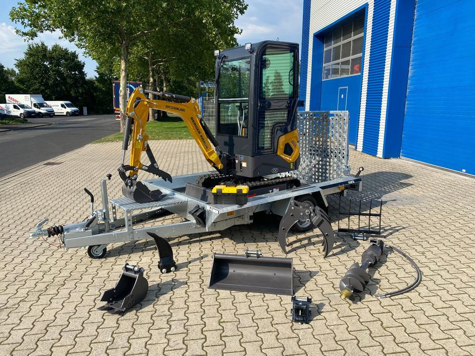 Minibagger BK1250KJSR + Tieflader + Zubehör *INKL.19% MWST*BERGER KRAUS*VERSTELLFAHRWERK* KUBOTA*SOFORT!* - Minigraver: bilde 1 Minibagger BK1250KJSR + Tieflader + Zubehör *INKL.19% MWST*BERGER KRAUS*VERSTELLFAHRWERK* KUBOTA*SOFORT!* - Minigraver: bilde 1