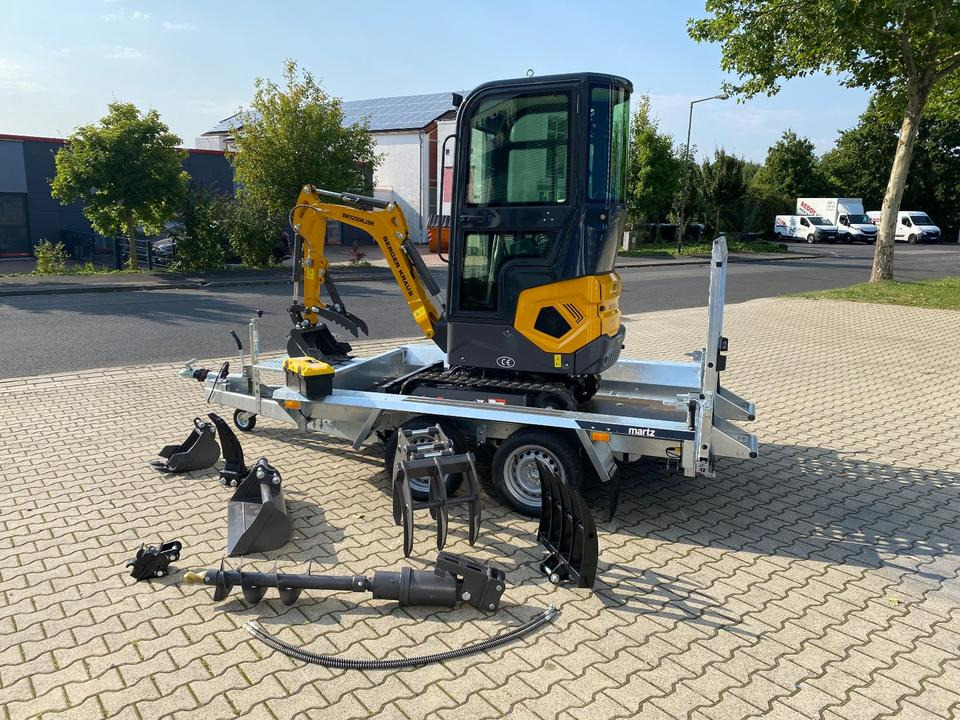 Minibagger BK1250KJSR + Tieflader + Zubehör *INKL.19% MWST*BERGER KRAUS*VERSTELLFAHRWERK* KUBOTA*SOFORT!* - Minigraver: bilde 3 Minibagger BK1250KJSR + Tieflader + Zubehör *INKL.19% MWST*BERGER KRAUS*VERSTELLFAHRWERK* KUBOTA*SOFORT!* - Minigraver: bilde 3