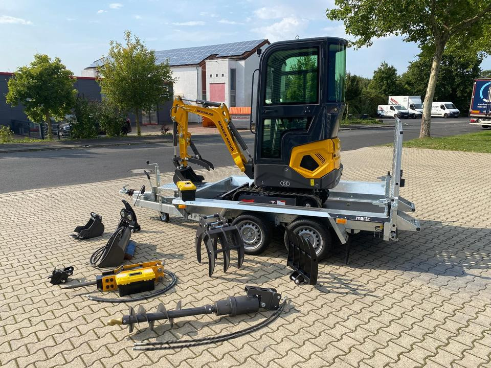 Minibagger BK1250KJSR + Tieflader + Zubehör *INKL.19% MWST*BERGER KRAUS*VERSTELLFAHRWERK* KUBOTA*SOFORT!* - Minigraver: bilde 4 Minibagger BK1250KJSR + Tieflader + Zubehör *INKL.19% MWST*BERGER KRAUS*VERSTELLFAHRWERK* KUBOTA*SOFORT!* - Minigraver: bilde 4