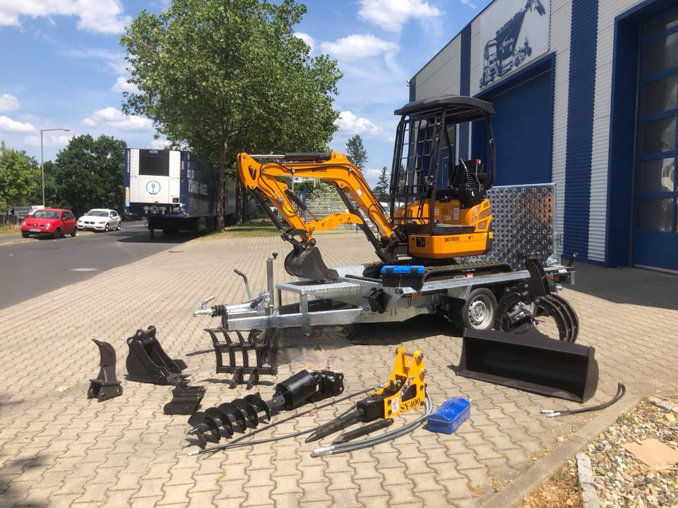 Minibagger BK1700JS +Tieflader +Zubehör *INKL.19% MWST*BERGER KRAUS*KUBOTA*JOYST*SOFORT! - Minigraver, Tilhenger: bilde 1 Minibagger BK1700JS +Tieflader +Zubehör *INKL.19% MWST*BERGER KRAUS*KUBOTA*JOYST*SOFORT! - Minigraver, Tilhenger: bilde 1