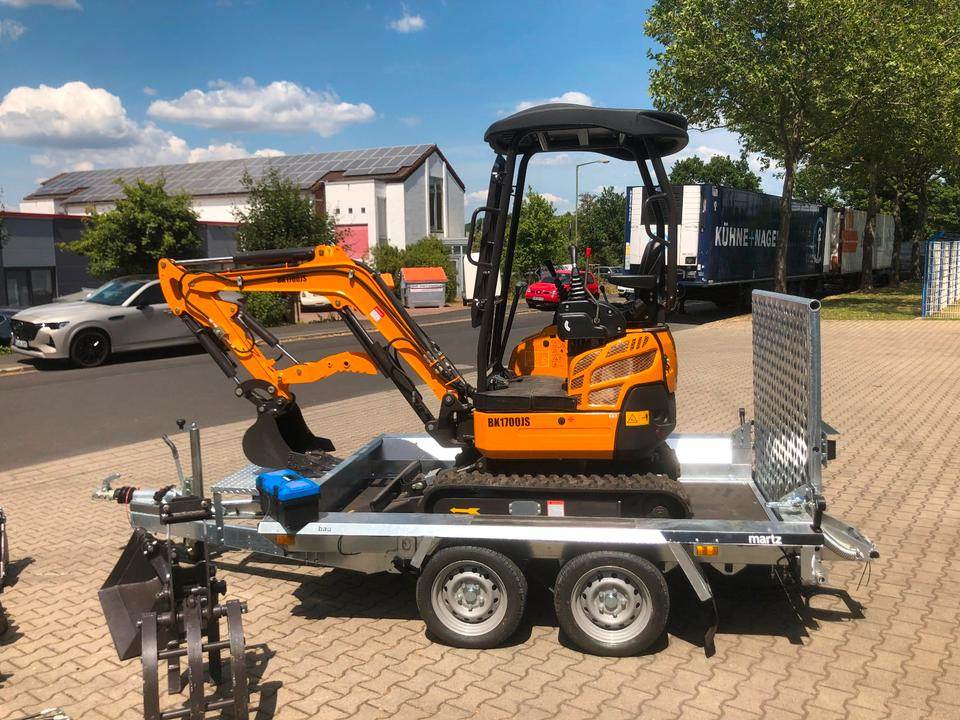 Minibagger BK1700JS + Tieflader + Zubehör *INKL.19% MWST*BERGER KRAUS*KUBOTA*JOYST*SOFORT! - Minigraver, Tilhenger: bilde 3 Minibagger BK1700JS + Tieflader + Zubehör *INKL.19% MWST*BERGER KRAUS*KUBOTA*JOYST*SOFORT! - Minigraver, Tilhenger: bilde 3
