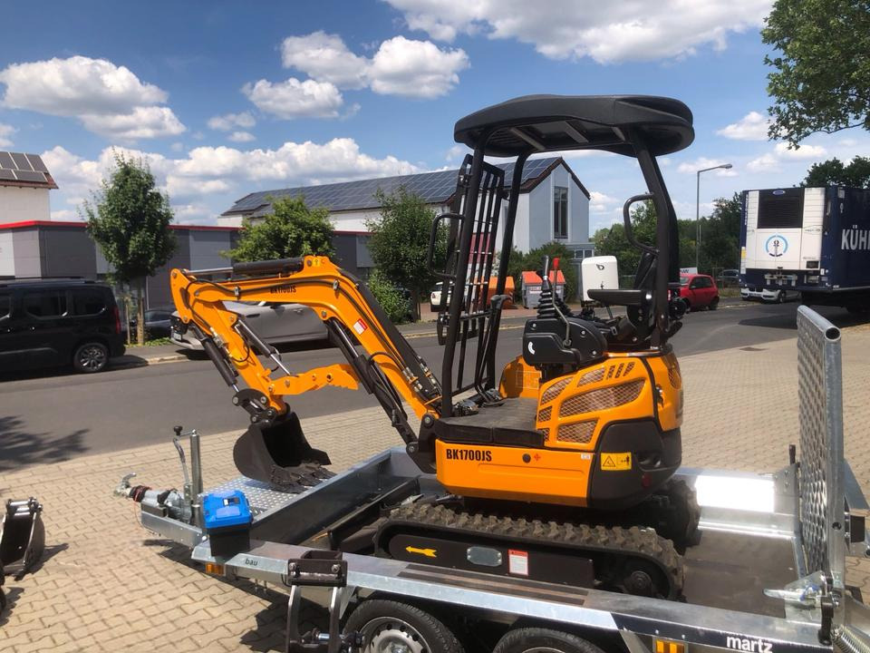Minibagger BK1700JS +Tieflader +Zubehör *INKL.19% MWST*BERGER KRAUS*KUBOTA*JOYST*SOFORT! - Minigraver, Tilhenger: bilde 4 Minibagger BK1700JS +Tieflader +Zubehör *INKL.19% MWST*BERGER KRAUS*KUBOTA*JOYST*SOFORT! - Minigraver, Tilhenger: bilde 4