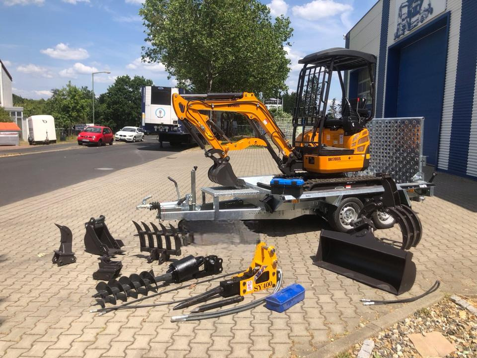 Minibagger BK1700JS +Tieflader +Zubehör *INKL.19% MWST*BERGER KRAUS*KUBOTA*JOYST*SOFORT! - Minigraver, Tilhenger: bilde 2 Minibagger BK1700JS +Tieflader +Zubehör *INKL.19% MWST*BERGER KRAUS*KUBOTA*JOYST*SOFORT! - Minigraver, Tilhenger: bilde 2