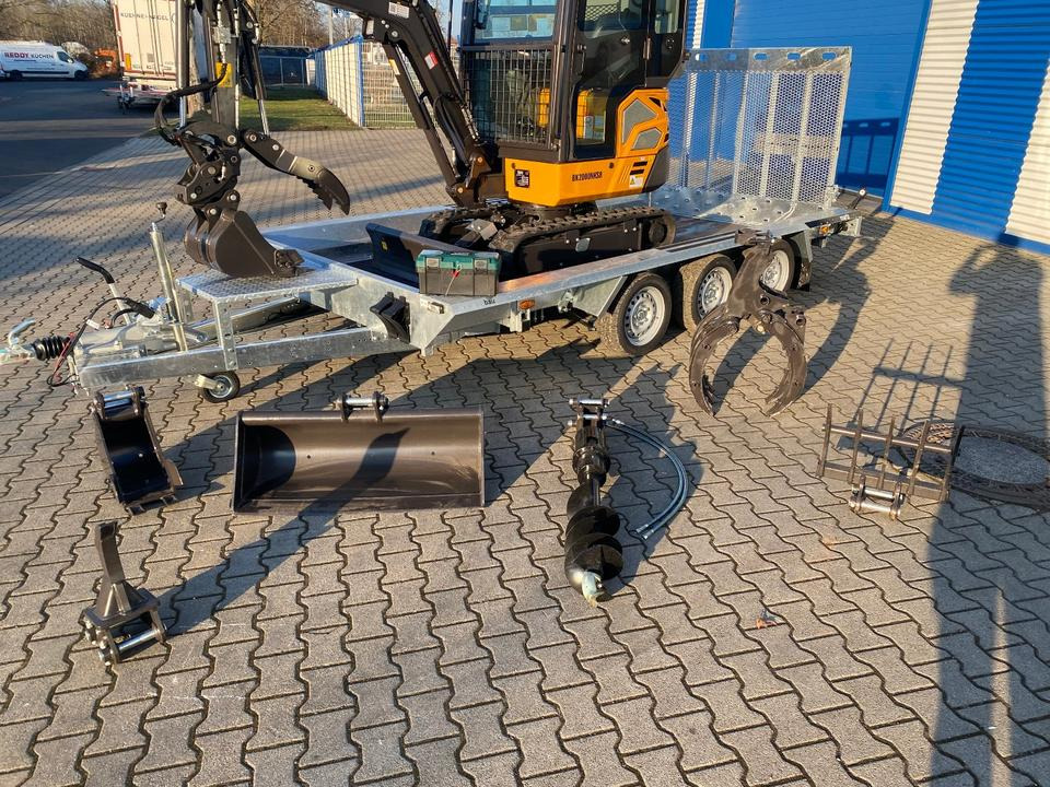 Minibagger BK2000NKSR + Tieflader + Zubehör *INKL.19% MWST*BERGER KRAUS*KUBOTA* KLIMA*SCHWENKARM*VERSTELLFAHRWERK* - Minigraver: bilde 3 Minibagger BK2000NKSR + Tieflader + Zubehör *INKL.19% MWST*BERGER KRAUS*KUBOTA* KLIMA*SCHWENKARM*VERSTELLFAHRWERK* - Minigraver: bilde 3