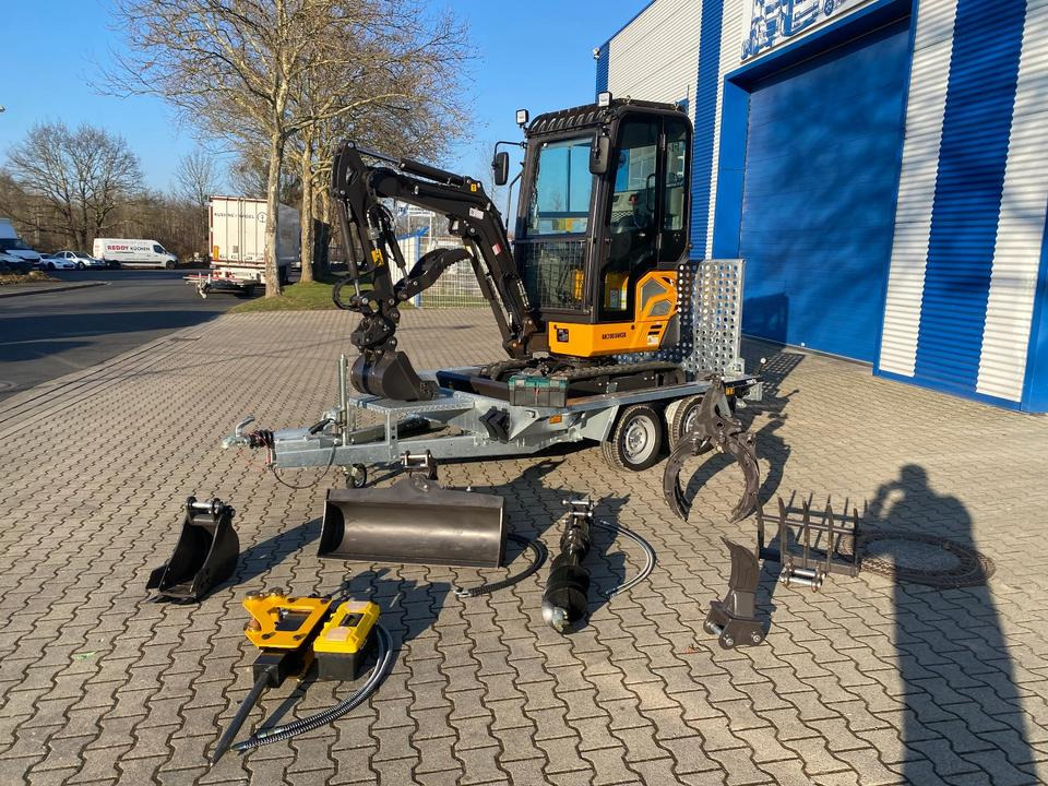 Minibagger BK2000NKSR + Tieflader + Zubehör *INKL.19% MWST*BERGER KRAUS*KUBOTA* KLIMA*SCHWENKARM*VERSTELLFAHRWERK* - Minigraver: bilde 1 Minibagger BK2000NKSR + Tieflader + Zubehör *INKL.19% MWST*BERGER KRAUS*KUBOTA* KLIMA*SCHWENKARM*VERSTELLFAHRWERK* - Minigraver: bilde 1