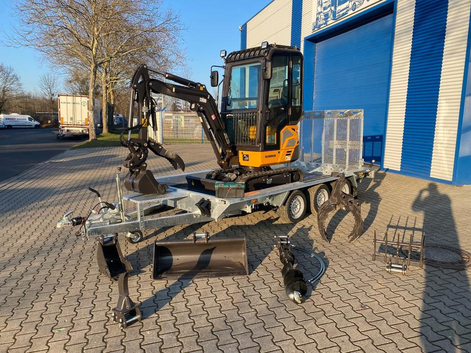 Minibagger BK2000NKSR + Tieflader + Zubehör *INKL.19% MWST*BERGER KRAUS*KUBOTA* KLIMA*SCHWENKARM*VERSTELLFAHRWERK* - Minigraver: bilde 2 Minibagger BK2000NKSR + Tieflader + Zubehör *INKL.19% MWST*BERGER KRAUS*KUBOTA* KLIMA*SCHWENKARM*VERSTELLFAHRWERK* - Minigraver: bilde 2