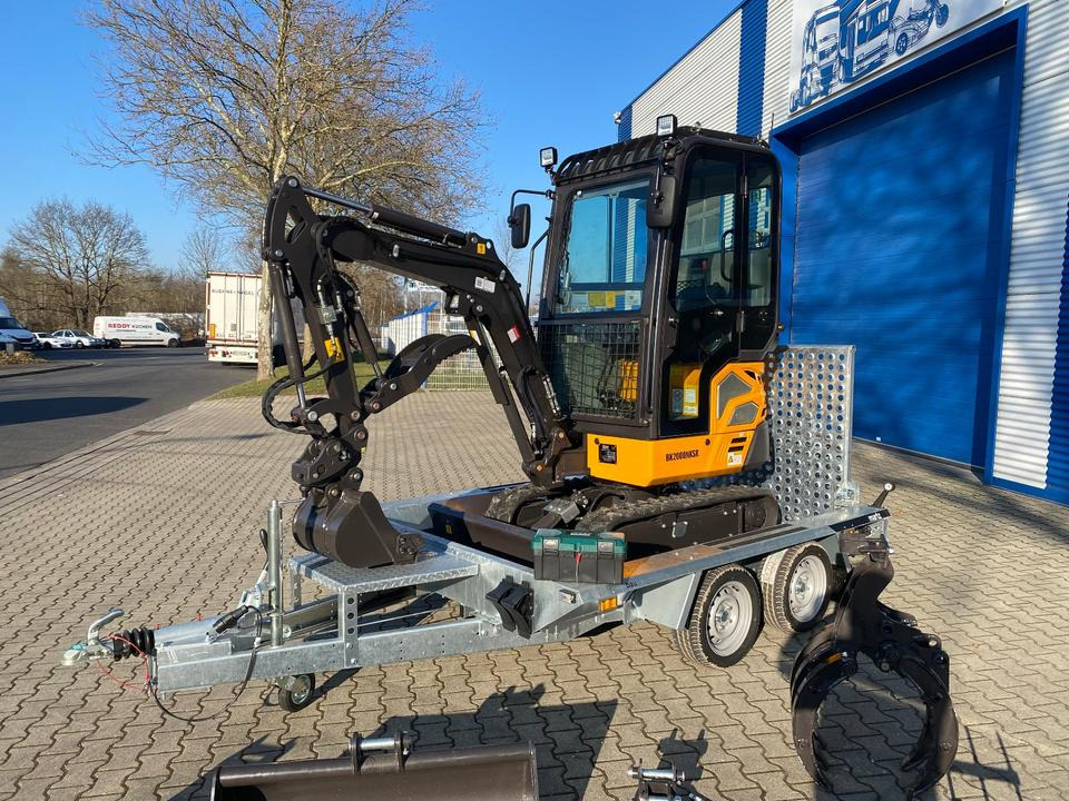 Minibagger BK2000NKSR + Tieflader + Zubehör *INKL.19% MWST*BERGER KRAUS*KUBOTA* KLIMA*SCHWENKARM*VERSTELLFAHRWERK* - Minigraver: bilde 3 Minibagger BK2000NKSR + Tieflader + Zubehör *INKL.19% MWST*BERGER KRAUS*KUBOTA* KLIMA*SCHWENKARM*VERSTELLFAHRWERK* - Minigraver: bilde 3