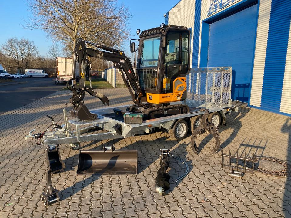 Minibagger BK2000NKSR + Tieflader + Zubehör *INKL.19% MWST*BERGER KRAUS*KUBOTA* KLIMA*SCHWENKARM*VERSTELLFAHRWERK* - Minigraver: bilde 1 Minibagger BK2000NKSR + Tieflader + Zubehör *INKL.19% MWST*BERGER KRAUS*KUBOTA* KLIMA*SCHWENKARM*VERSTELLFAHRWERK* - Minigraver: bilde 1