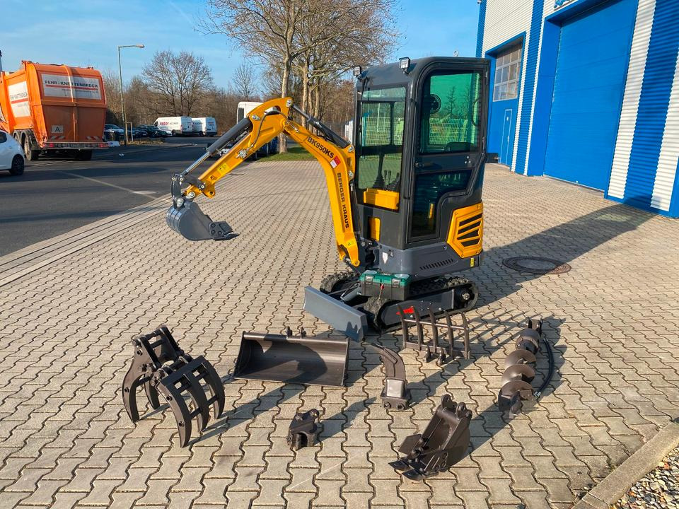 Minibagger BK950KS + Zubehör *INKL.19% MWST*BERGER KRAUS*KABINE*SOFORT!* - Minigraver: bilde 2 Minibagger BK950KS + Zubehör *INKL.19% MWST*BERGER KRAUS*KABINE*SOFORT!* - Minigraver: bilde 2