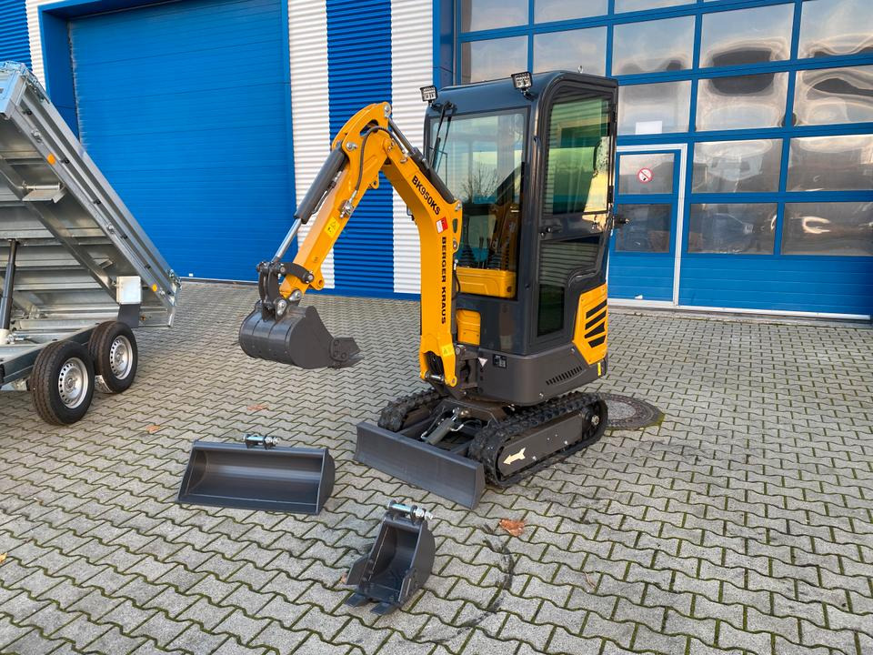 Minibagger BK950KS im Komplettpaket mit Kippanhänger und Auffahrrampen *INKL.19% MWST*BERGER KRAUS*SOFORT!* - Minigraver: bilde 4 Minibagger BK950KS im Komplettpaket mit Kippanhänger und Auffahrrampen *INKL.19% MWST*BERGER KRAUS*SOFORT!* - Minigraver: bilde 4