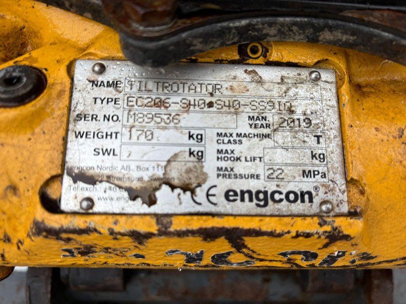 Minigraver Kubota U55 - 4 **Engcon Rototilt**: bilde 12