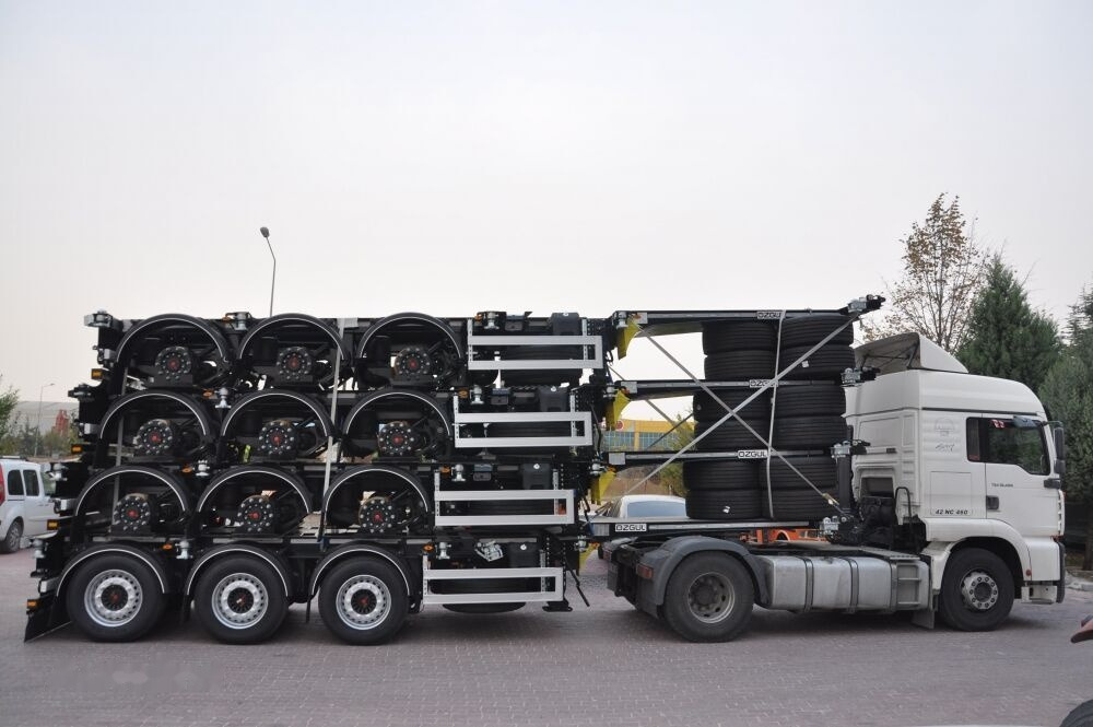 Ny Container-transport/ Vekselflak semitrailer for transport av container Özgül TELESCOBIC HIGH CUBE CONTAINER CHASSIS: bilde 15