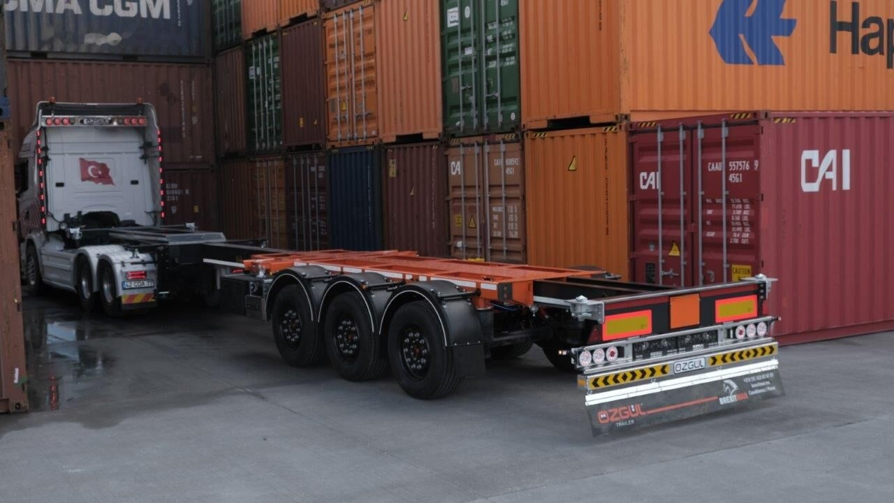 Ny Container-transport/ Vekselflak semitrailer for transport av container Özgül TELESCOBIC HIGH CUBE CONTAINER CHASSIS: bilde 11