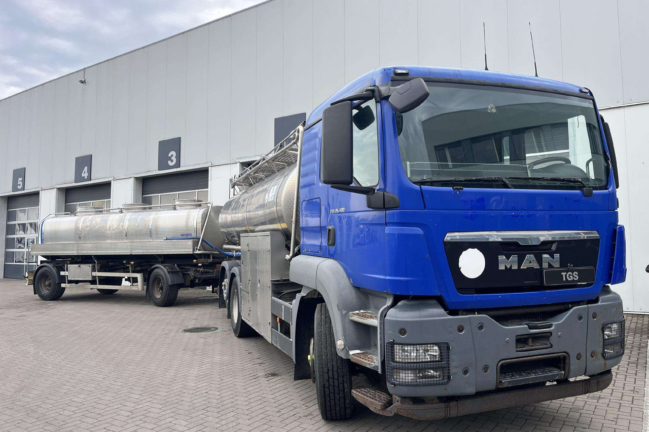 MAN TGS 26.400 6X2-2 Plandex (08632) - Tankbil, Tankhenger: bilde 1 MAN TGS 26.400 6X2-2 Plandex (08632) - Tankbil, Tankhenger: bilde 1
