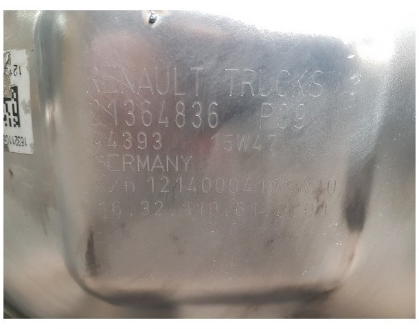 Katalysator SCR Euro 6 Renault Gama K - 21364836 21427939 - Katalysator for Lastebil: bilde 3 Katalysator SCR Euro 6 Renault Gama K - 21364836 21427939 - Katalysator for Lastebil: bilde 3