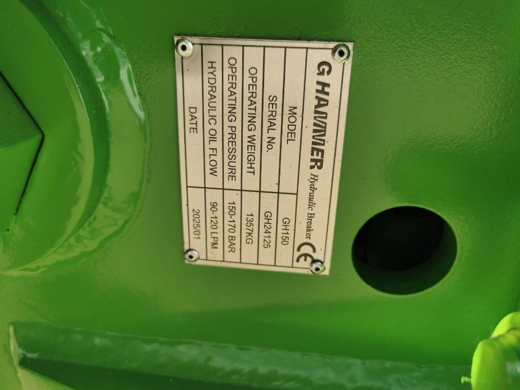 G Hammer GH 150. Power, Not Noise ! NEW 2025 Model  - Hydraulisk hammer for Bygg og anlegg: bilde 4 G Hammer GH 150. Power, Not Noise ! NEW 2025 Model  - Hydraulisk hammer for Bygg og anlegg: bilde 4