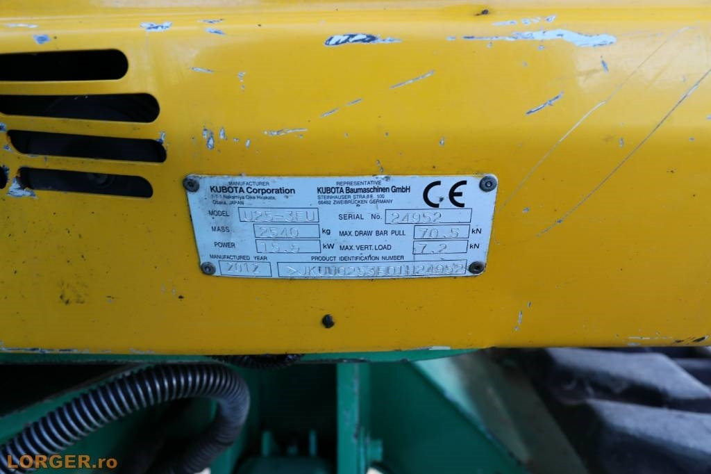 Kubota U25 - 3EU - Minigraver: bilde 3 Kubota U25 - 3EU - Minigraver: bilde 3