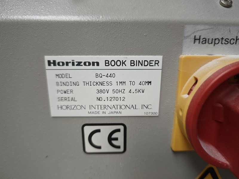 Horizon BQ-440 - Innbindingsmaskin: bilde 3 Horizon BQ-440 - Innbindingsmaskin: bilde 3