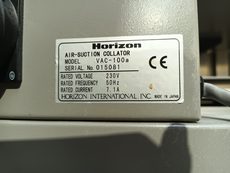 Horizon VAC-100a - Trykkmaskin: bilde 5 Horizon VAC-100a - Trykkmaskin: bilde 5