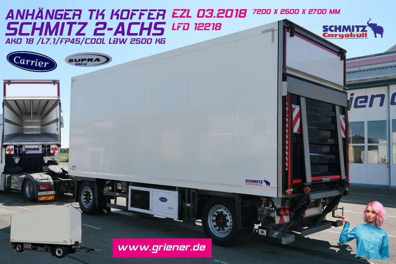 Schmitz Cargobull AKO 18 /FP45/COOL / LBW 2500 kg / BLUMEN !SUPRA - Kjølehenger: bilde 1 Schmitz Cargobull AKO 18 /FP45/COOL / LBW 2500 kg / BLUMEN !SUPRA - Kjølehenger: bilde 1