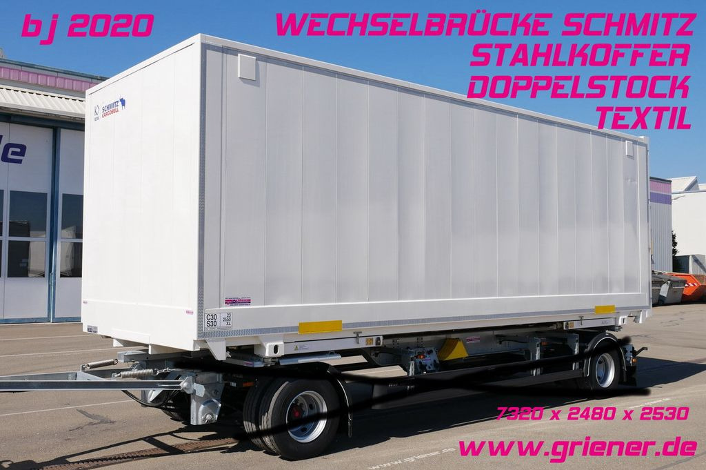 Schmitz Cargobull WKSTG 7,45 /STAHLKOFFER / TEXTIL / DOPPELSTOCK - Skaphenger: bilde 1 Schmitz Cargobull WKSTG 7,45 /STAHLKOFFER / TEXTIL / DOPPELSTOCK - Skaphenger: bilde 1