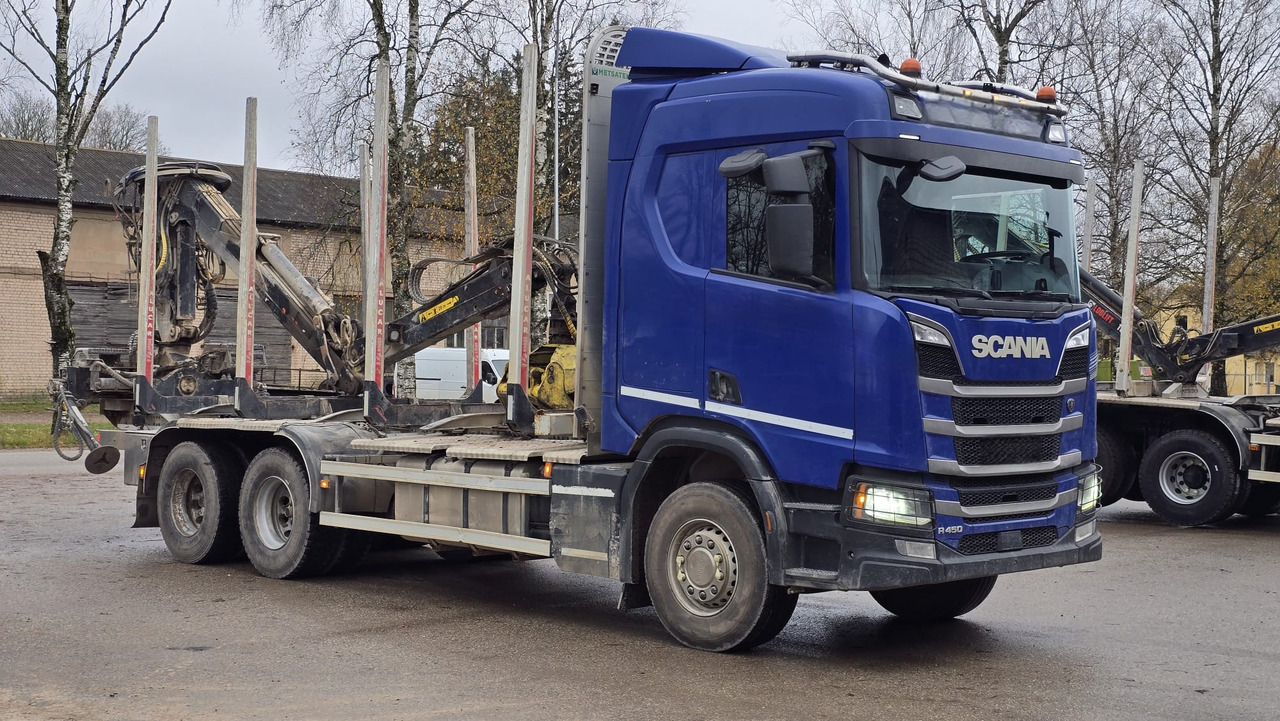 SCANIA R450 - Tømmerbil, Kranbil: bilde 2 SCANIA R450 - Tømmerbil, Kranbil: bilde 2