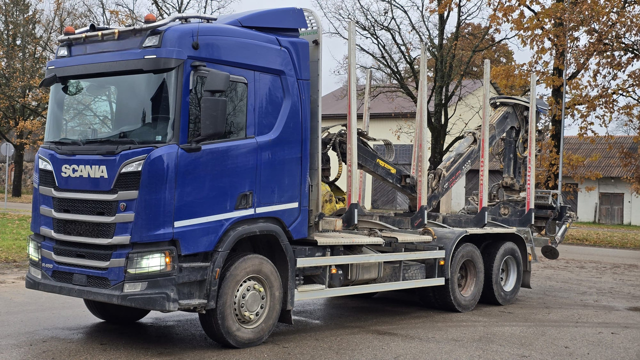 SCANIA R450 - Tømmerbil, Kranbil: bilde 1 SCANIA R450 - Tømmerbil, Kranbil: bilde 1
