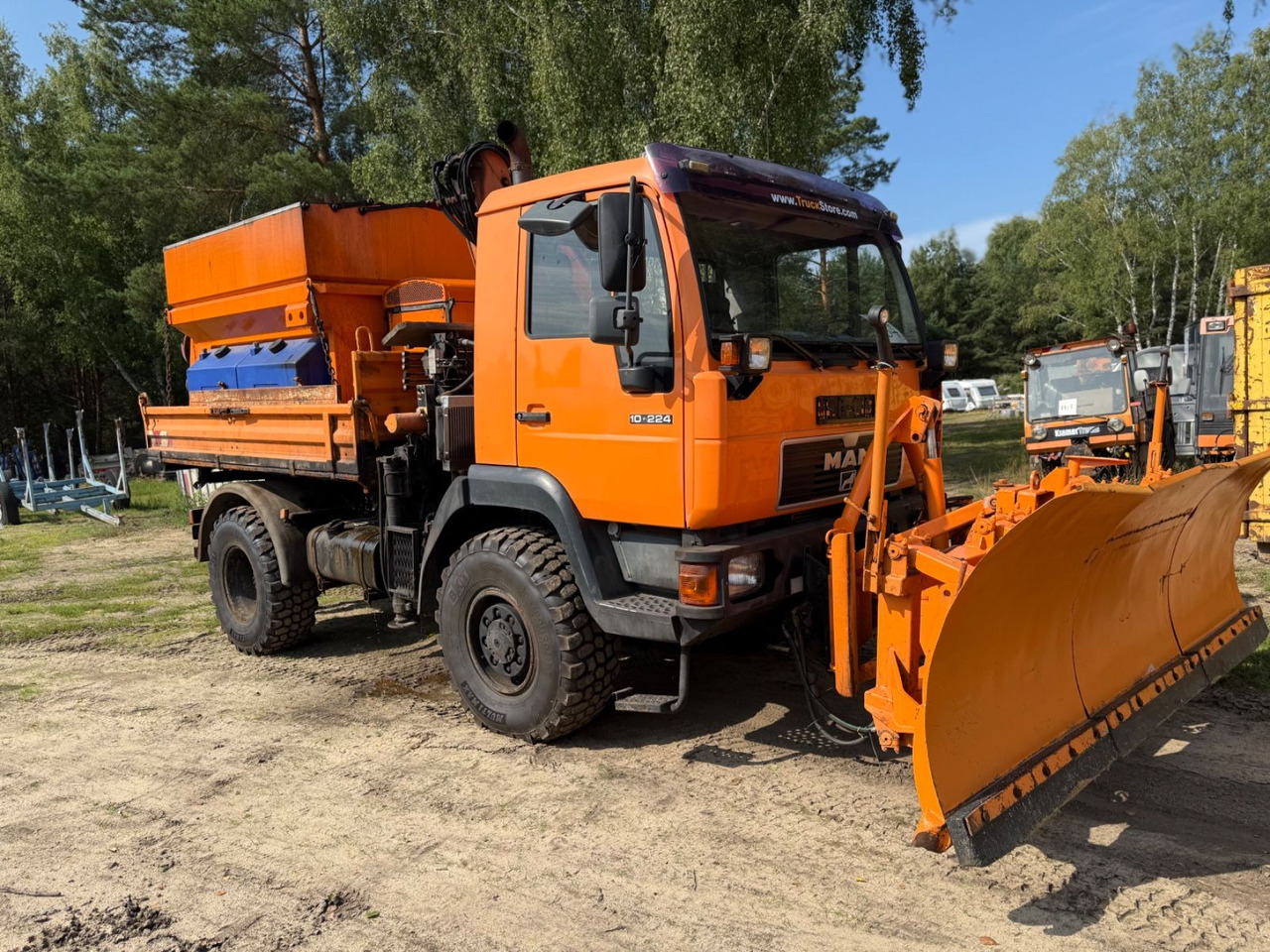 MAN 10.224 Atlas Kran Salzstreuer 4X4 - Tippbil, Kranbil: bilde 3 MAN 10.224 Atlas Kran Salzstreuer 4X4 - Tippbil, Kranbil: bilde 3