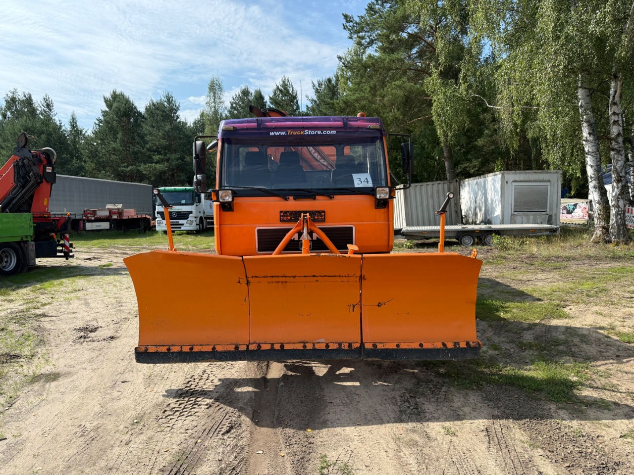 MAN 10.224 Atlas Kran Salzstreuer 4X4 - Tippbil, Kranbil: bilde 2 MAN 10.224 Atlas Kran Salzstreuer 4X4 - Tippbil, Kranbil: bilde 2