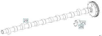 Wałek rozrządu Mercedes om 936/935 - Motor: bilde 1 Wałek rozrządu Mercedes om 936/935 - Motor: bilde 1