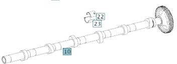 Wałek rozrządu ssący (dolot) Mercedes om 935/936 - Kamaksel for Lastebil: bilde 1 Wałek rozrządu ssący (dolot) Mercedes om 935/936 - Kamaksel for Lastebil: bilde 1