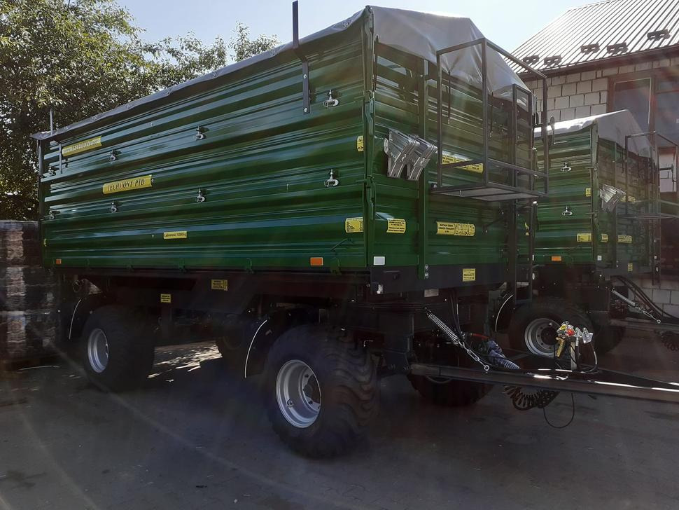 Ny Landbruk tippvogn Techmont Anhänger / Trailer / Remorque / Rimorchio / Прицеп двухоосный бортовой / Przyczepa dwuosiowa PTD16 12 t: bilde 8