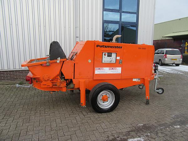 2014 PUTZMEISTER BSA1005 DC trailer mounted. - Stasjonær betongpumpe: bilde 1 2014 PUTZMEISTER BSA1005 DC trailer mounted. - Stasjonær betongpumpe: bilde 1