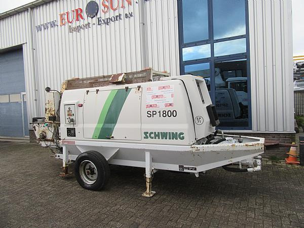 2014 SCHWING SP1800 D 129KW trailer pump - Stasjonær betongpumpe: bilde 1 2014 SCHWING SP1800 D 129KW trailer pump - Stasjonær betongpumpe: bilde 1