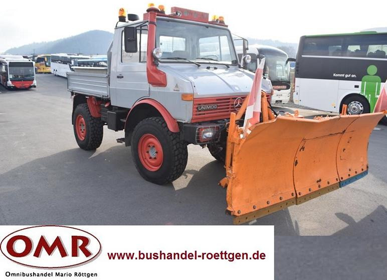 Mercedes-Benz Unimog 424 - Tippbil: bilde 1 Mercedes-Benz Unimog 424 - Tippbil: bilde 1