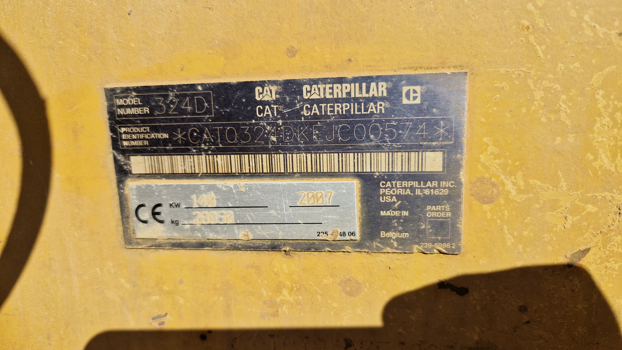 CAT 324 D Deutsche Maschine | Schnellwechsler | Löffel | Hammerhydraulik | 8016h original - Beltegraver: bilde 3 CAT 324 D Deutsche Maschine | Schnellwechsler | Löffel | Hammerhydraulik | 8016h original - Beltegraver: bilde 3
