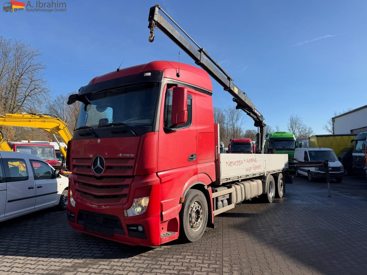 Mercedes-Benz Actros 2545 6x2 Pritsche Kran HIAB 144 | Retarder | Lift-Lenkachse - Planbil, Kranbil: bilde 1 Mercedes-Benz Actros 2545 6x2 Pritsche Kran HIAB 144 | Retarder | Lift-Lenkachse - Planbil, Kranbil: bilde 1